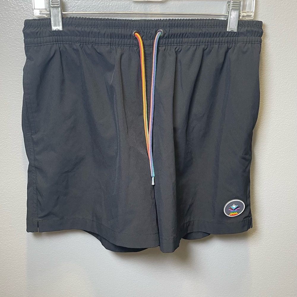 Chubbies Men's Classic Black Swim Trunk The Capes Size‎ Medium 5.5" Inseam